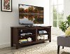 W58CSPTB 58 Inch Transitional Walnut Brown TV Stand