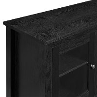 58 Inch Transitional Black Fireplace TV Stand-4