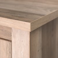 Transitional Gray Wash 58 Inch Fireplace TV Stand-2