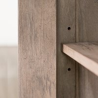 Transitional Gray Wash 58 Inch Fireplace TV Stand-4