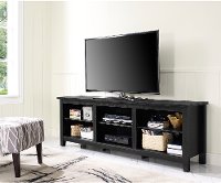 Modern 70 Inch Black TV Stand