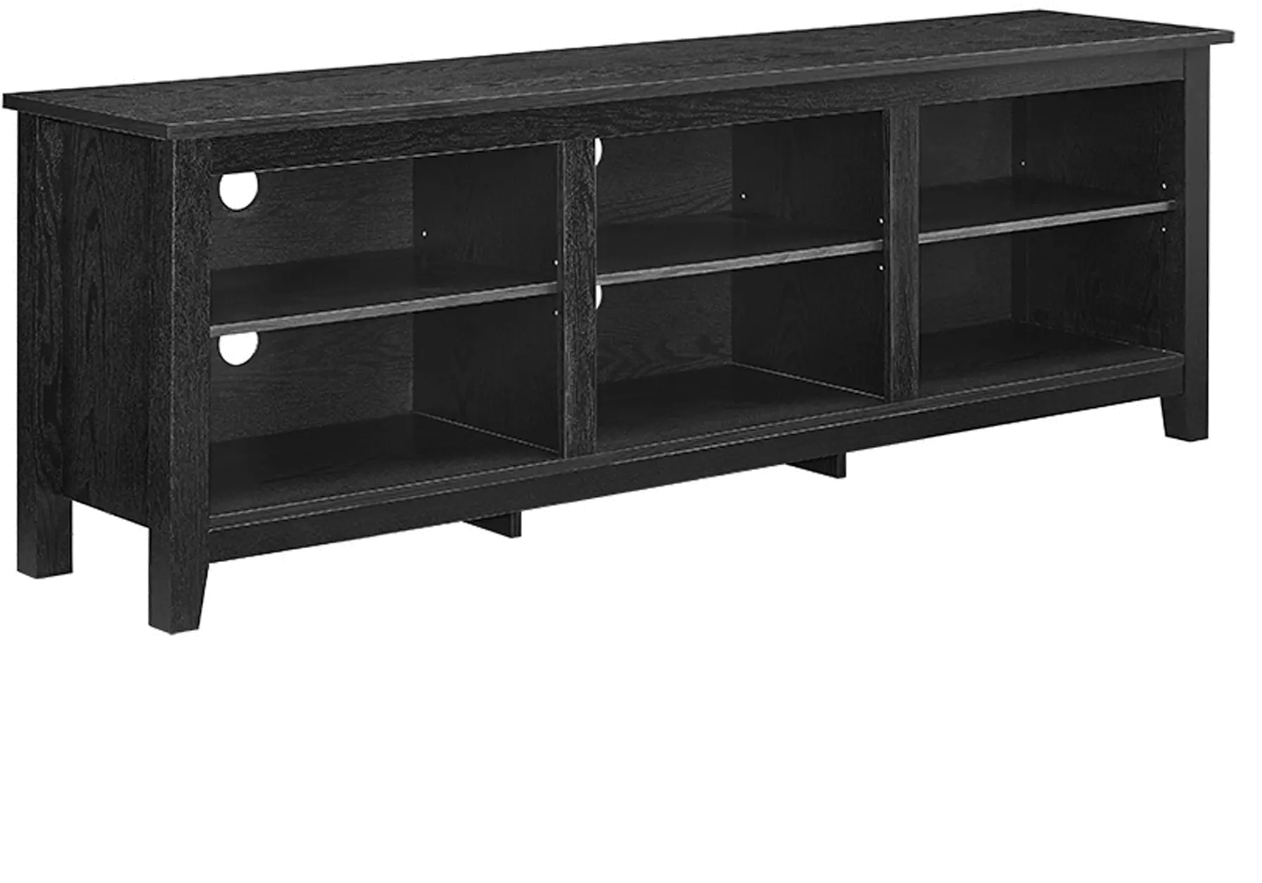 W70CSPBL Modern 70 Inch Black TV Stand-2