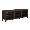 Modern 70 Inch Dark Brown TV Stand-3