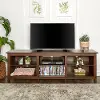 W70CSPTB Modern 70 Inch Walnut Brown TV Stand