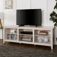 W70CSPWW Modern 70 Inch White Wash TV Stand