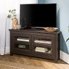 Espresso Brown 44 Inch Corner TV Stand