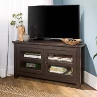 Espresso Brown 44 Inch Corner TV Stand