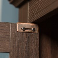 Espresso Brown 44 Inch Corner TV Stand-4