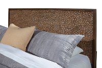 KIT Rustic Modern Mahogany and Copper Queen Bed - Penny-2