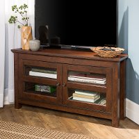 Walnut Brown 44 Inch Corner TV Stand