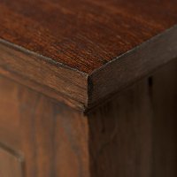 Walnut Brown 44 Inch Corner TV Stand-3