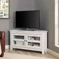 WQ44CCRWW White 44 Inch Corner TV Stand