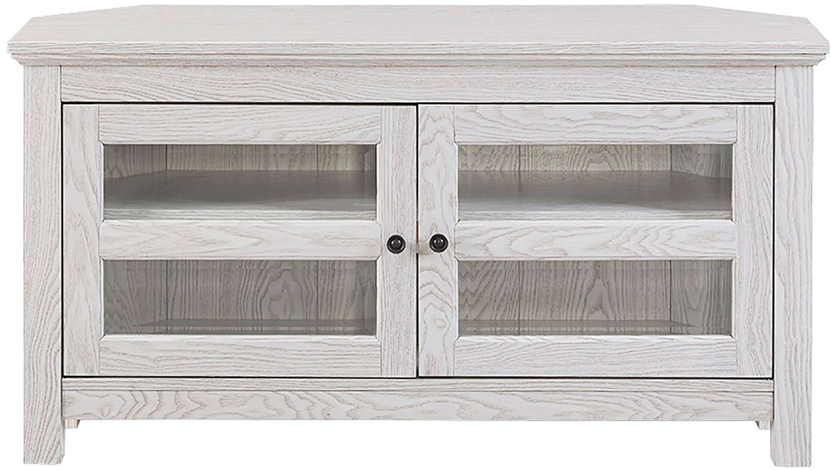 WQ44CCRWW White 44 Inch Corner TV Stand-2