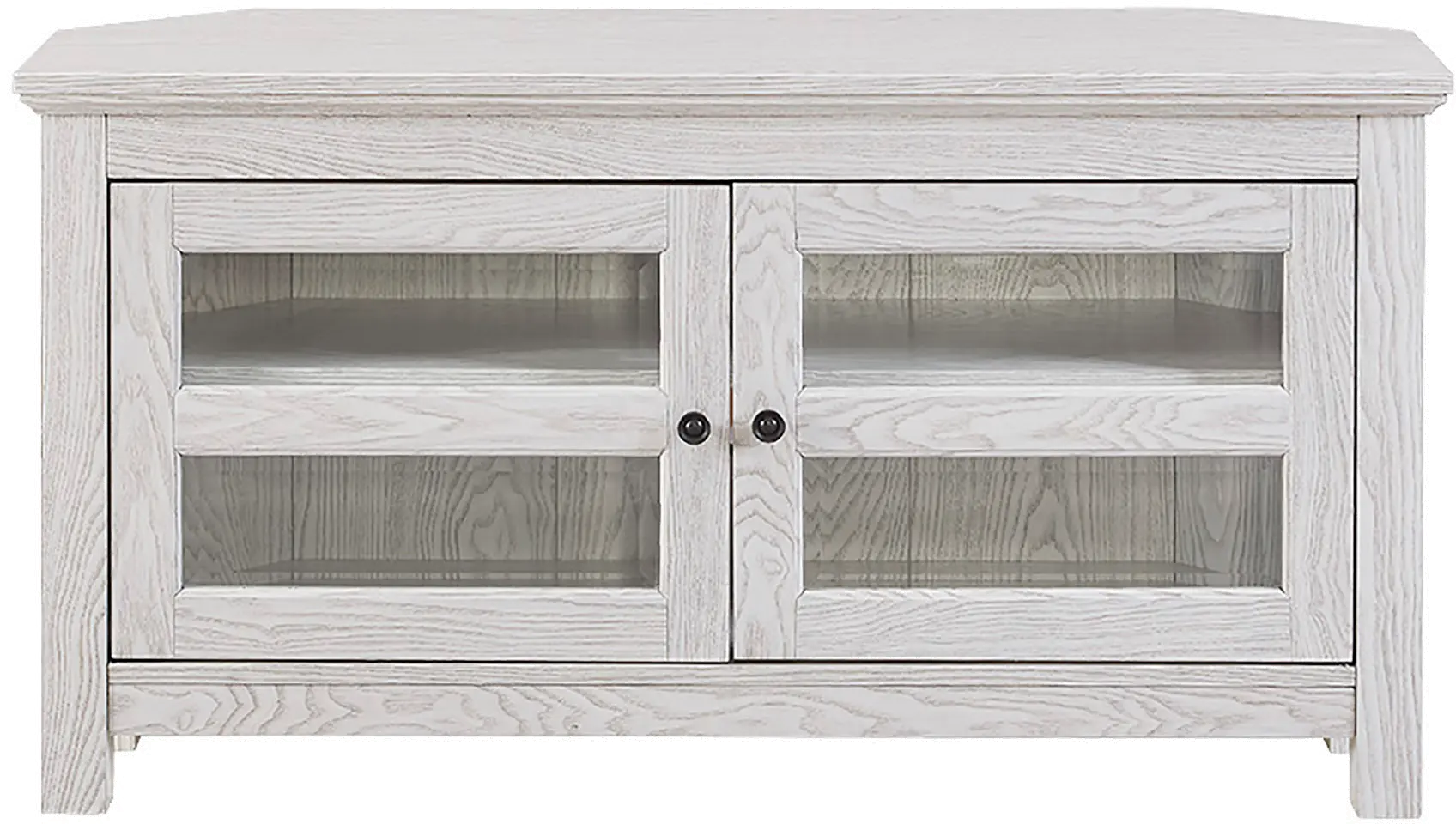 WQ44CCRWW White 44 Inch Corner TV Stand-2
