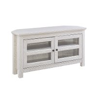 White 44 Inch Corner TV Stand-3