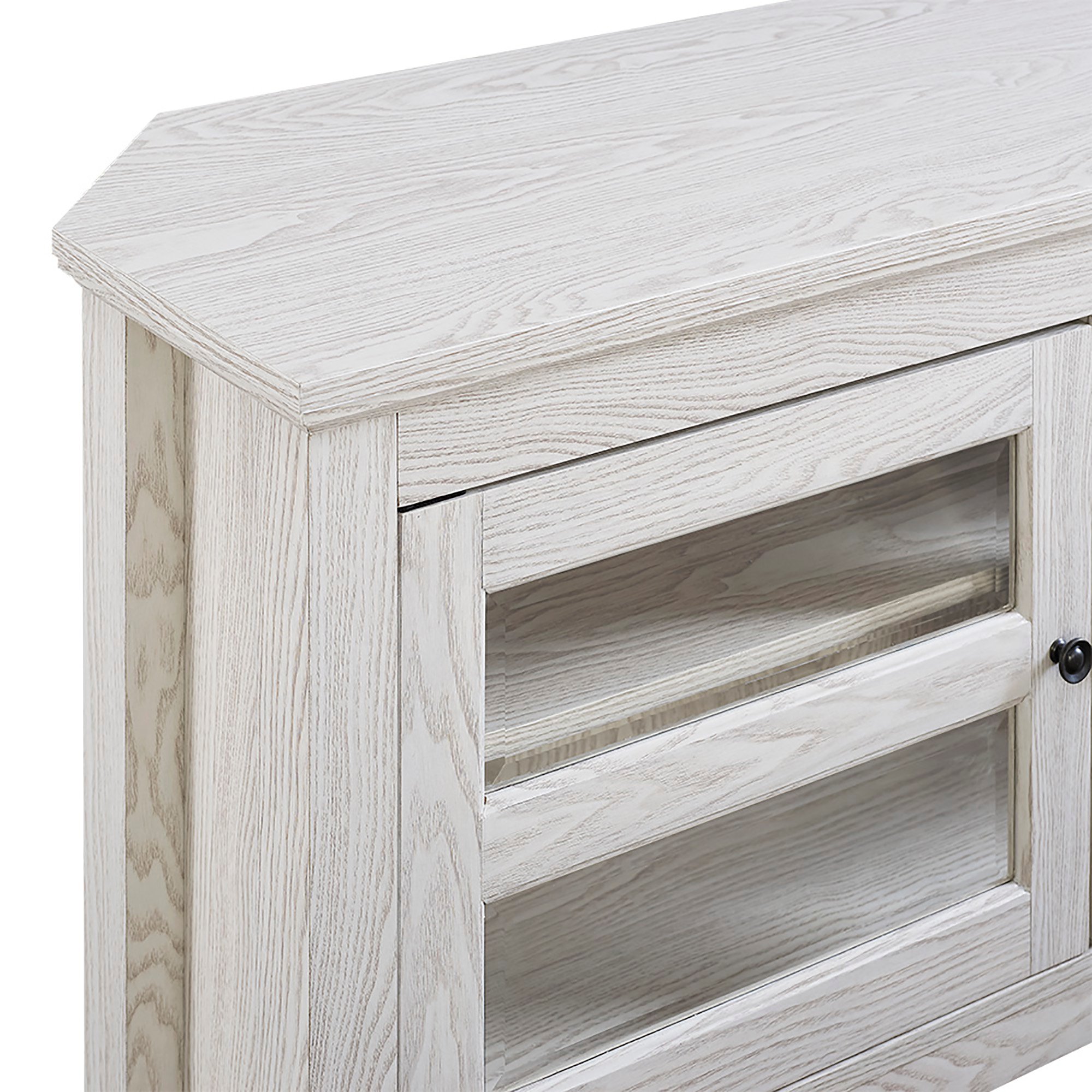WQ44CCRWW White 44 Inch Corner TV Stand-4