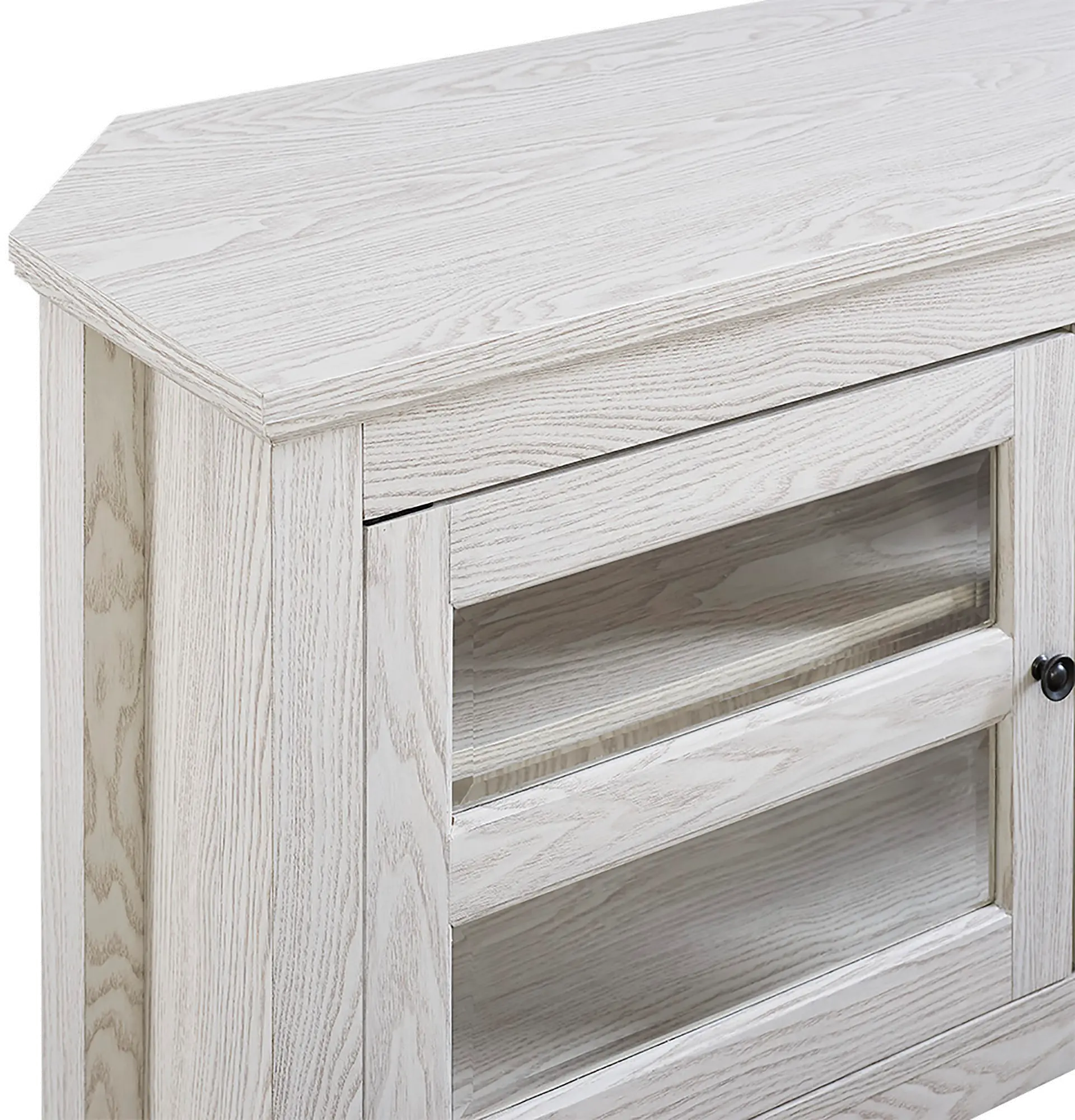 WQ44CCRWW White 44 Inch Corner TV Stand-4