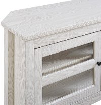White 44 Inch Corner TV Stand-4