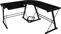 D51B29 Black L Shaped Corner with Smoked Black Glass Desk-2