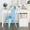 Classic White Home Office Wood Desk