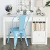 DW48D30WH Classic White Home Office Wood Desk