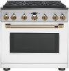 CGY366P4MW2 Cafe Gas Range - 6.2 cu. ft. Matte White