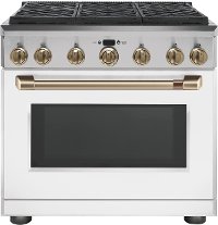 CGY366P4MW2 Cafe Gas Range - 6.2 cu. ft. Matte White