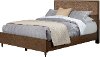 KIT Clearance Rustic Modern Mahogany and Copper California King Bed - Penny
