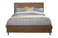 Rustic Modern Mahogany and Copper California King Bed - Penny-3