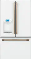 CYE22TP4MW2 Cafe 22.2 cu ft French Door Refrigerator - Counter Depth Matte White