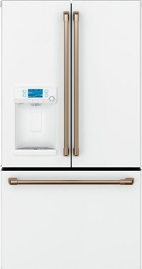 CYE22TP4MW2 Cafe Counter Depth French Door Smart Refrigerator with Hot Water Dispenser - 22.2 cu. ft., 36 Inch Matte White-8