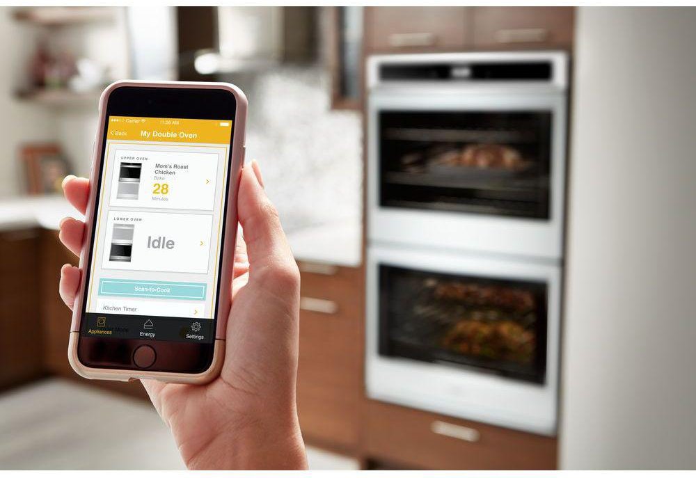 WOD51EC7HW Whirlpool 27 Inch Smart Double Wall Oven with Touchscreen - 8.6 cu. ft. White-2
