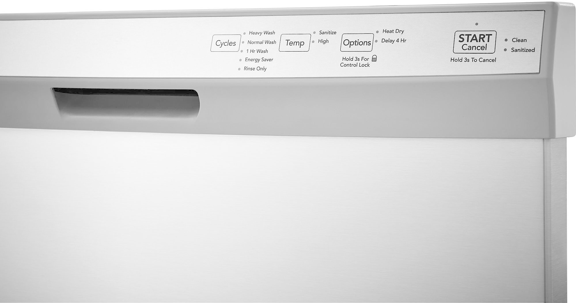FFCD2418US Frigidaire 24 Inch Dishwasher with Sanitize Cycle - Stainless Steel-3