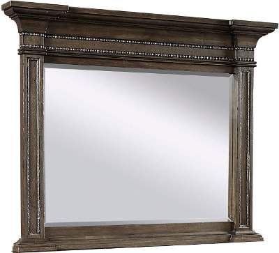 Traditional Brown Mirror - Foxhill