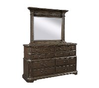 Traditional Brown Mirror - Foxhill-2
