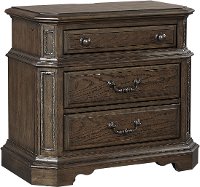 Traditional Brown Nightstand - Foxhill