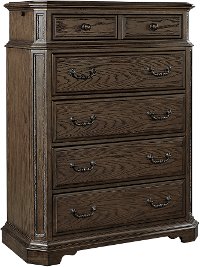 Traditional Brown Chest of Drawers - Foxhill-2