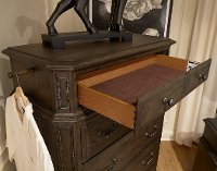 Traditional Brown Chest of Drawers - Foxhill-4