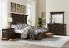 Clearance Traditional Brown 4 Piece Queen Bedroom Set - Foxhill