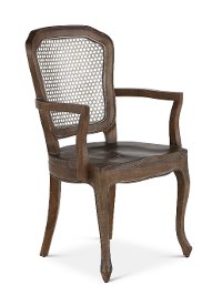 Timberwood Metal Mesh Back Dining Arm Chair - Cheverny-2