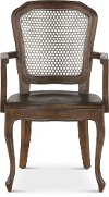Timberwood Metal Mesh Back Dining Room Arm Chair - Soulan
