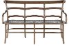 Timberwood Three Seater Bench with Metal Mesh Seat - Chevell