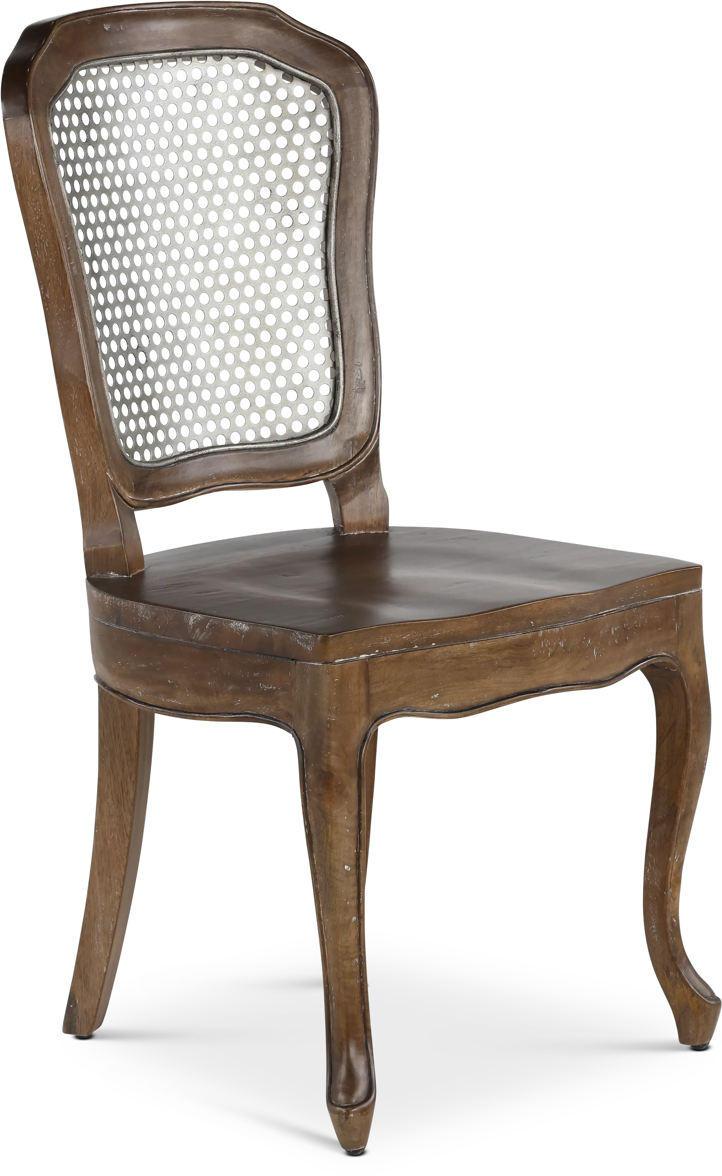 Timberwood Metal Mesh Back Dining Room Side Chair - Soulan-1