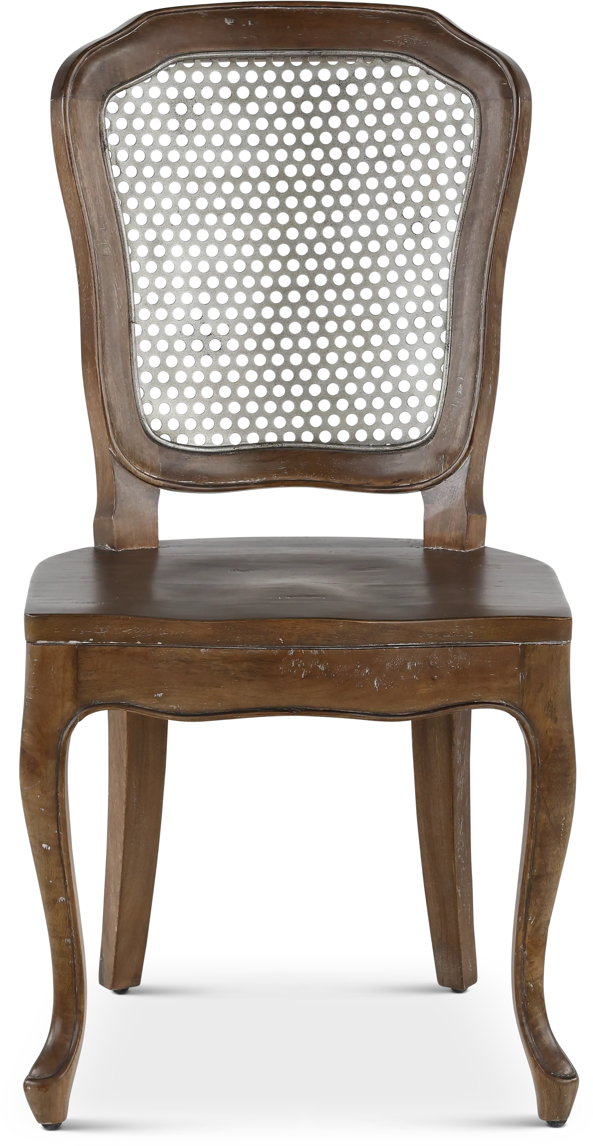 Timberwood Metal Mesh Back Dining Room Side Chair - Soulan-2