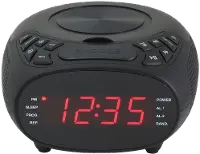 CC318B/CLOCK GPX CD Player Clock Radio