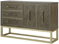 Contemporary Walnut and Champagne Dining Sideboard - Tango