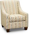Clearance Contemporary Yellow Striped Accent Chair - Macintosh