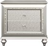 Contemporary Champagne Nightstand - Kaitlyn