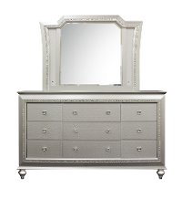 Contemporary Champagne Platinum Mirror - Kaitlyn-3