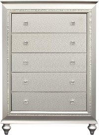 Contemporary Champagne Chest of Drawers - Kaitlyn